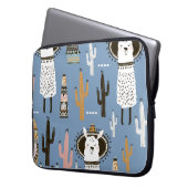 Llama, Kaktus, handGezeichnet Elementmuster. Laptopschutzhülle (Vorderseite Links)
