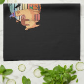 Llama | Kawaii Llama Halloween Sunset Sloth Gift Geschirrtuch (Gefaltet)