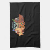 Llama | Kawaii Llama Halloween Sunset Sloth Gift Geschirrtuch (Vertikal)