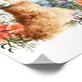 Llama Kinderzimmer Decor Kid's Wall Kunst, Dichtun Poster (Ecke)