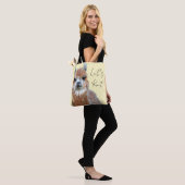 Llama Lass uns stricken Tasche (Am Model)