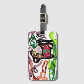 Llama Lazy Gepäckanhänger (Vorderseite Vertikal)