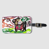 Llama Lazy Gepäckanhänger (Vorderseite (Horizontal))