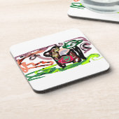 Llama Lazy Getränkeuntersetzer (Linke Seite)