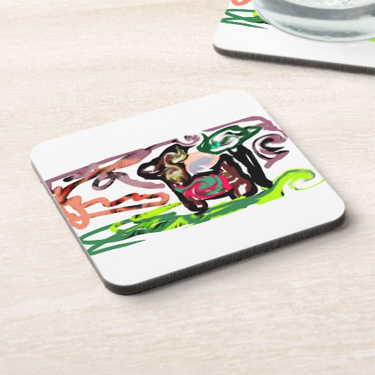 Llama Lazy Getränkeuntersetzer (Linke Seite)