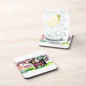 Llama Lazy Getränkeuntersetzer (Rechte Seite)