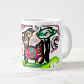 Llama Lazy Jumbo-Tasse (Vorderseite Rechts)