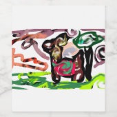 Llama Lazy Weinetikett (Einzelnes Label)