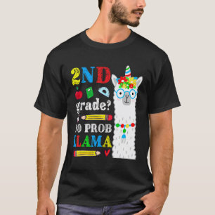 Llama-Lehrer 2. Klasse Kein Prob Llama-Zweite Klas T-Shirt
