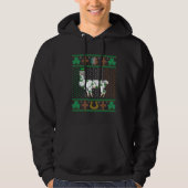 Llama Leprechaun St Patricks Day Ugly Holiday Alpa Hoodie (Vorderseite)