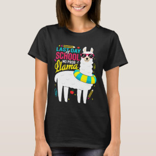 Llama letzter Schultag Jungen Mädchen Lehrer Kein T-Shirt