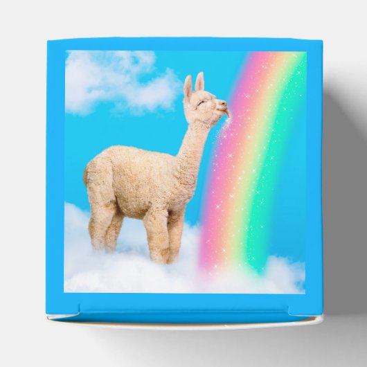 Llama Licking Rainbow Geschenkschachtel (Oben)