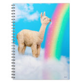 Llama Licking Rainbow Notizblock (Vorderseite)