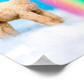 Llama Licking Rainbow Poster (Ecke)