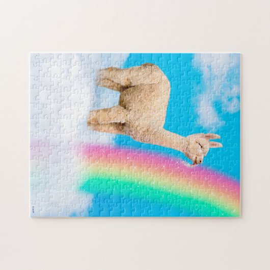 Llama Licking Rainbow Puzzle (Horizontal)
