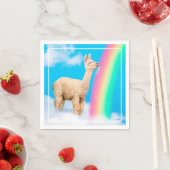 Llama Licking Rainbow Serviette (Beispiel)