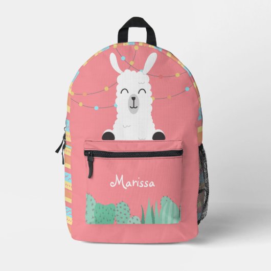Llama-Liebe Bedruckter Rucksack (Vorderseite)