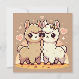 Llama Liebe Card Feiertagskarte