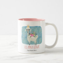 Llama Liebe Crown Watercolor Niedlich Kawaii Adora