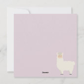 Llama-Liebe Feiertagskarte (Rückseite)