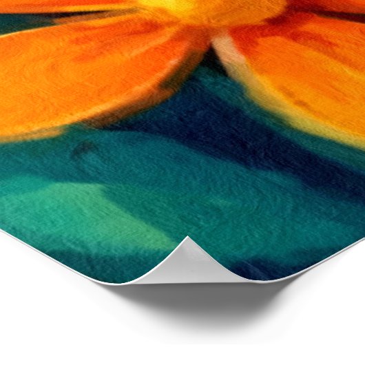 Llama-Liebe in Bloom Poster (Ecke)