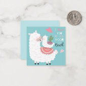 Llama-Liebe Mitteilungskarte (Vorderseite/Rückseite Beispiel)