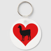 Llama-Liebe Schlüsselanhänger (Vorderseite)