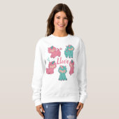 Llama-Liebe Sweatshirt (Vorne ganz)
