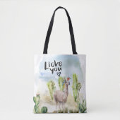Llama Liebe You Tasche (Vorderseite)