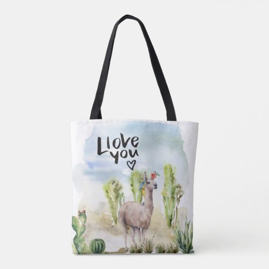 Llama Liebe You Tasche (Rückseite)