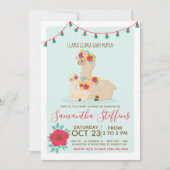 Llama Llama Baby Llama Babydusche Einladung (Vorderseite)