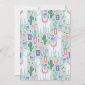 Llama Llama Baby Mama Baby Shower Einladung (Rückseite)