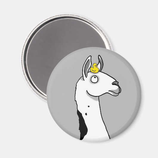 Llama Llama ...Ente? Magnet (Vorderseite/Rückseite)