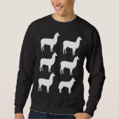 Llama Llama Llama Husky Sweatshirt (Vorderseite)