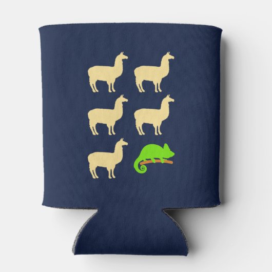 Llama Llama Llama Llama Llama Chameleon Dosenkühler (Rückseite)