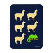 Llama Llama Llama Llama Llama Chameleon Magnet (Vertikal)