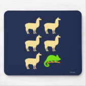 Llama Llama Llama Llama Llama Chameleon Mousepad (Vorne)