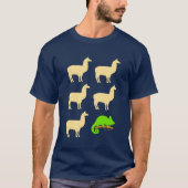 Llama Llama Llama Llama Llama Chameleon T-Shirt (Vorderseite)