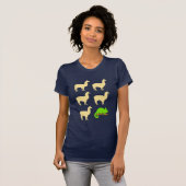 Llama Llama Llama Llama Llama Chameleon T-Shirt (Vorne ganz)