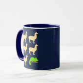 Llama Llama Llama Llama Llama Chameleon Tasse (Vorderseite Links)