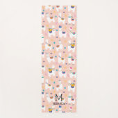 Llama Llama Niedlich Llama Pattern auf rosa Yogamatte (Vorderseite)