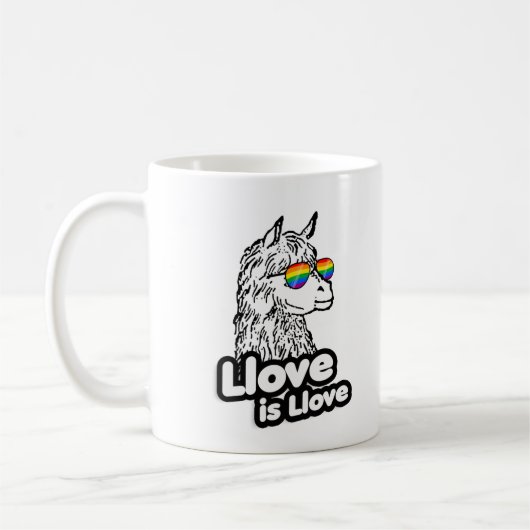 Llama: Llobe ist Llobe Kaffeetasse (Links)