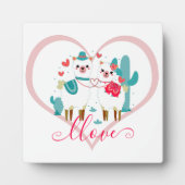 Llama Llove Fotoplatte (Vorderseite)