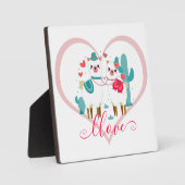 Llama Llove Fotoplatte (Vorderseite)