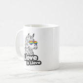 Llama: Llove is Llove Kaffeetasse (Vorderseite Links)