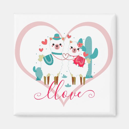 Llama Llove Magnet (Vorne)