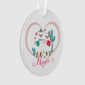 Llama Llove Ornament (Vorderseite)