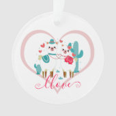Llama Llove Ornament (Vorderseite)