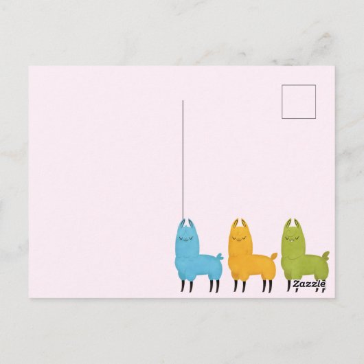 Llama Llove Postkarte (Rückseite)