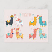 Llama Llove Postkarte (Vorderseite)